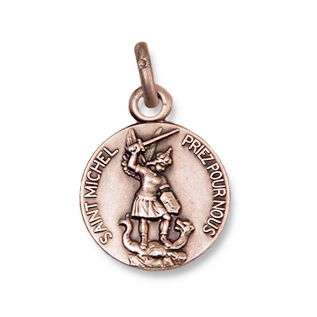 Médaille de Saint Michel 14 mm - Argent 925