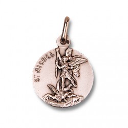 Médaille de Saint Michel 18 mm - Argent 925