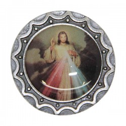 adhesive magnetic plate with Christ Merciful