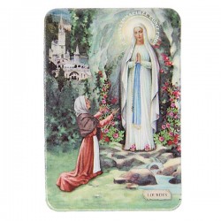 Refrigerator plate of the Apparition Lourdes - Magnetic