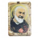 magnetische plaat om de koelkast met Padre Pio