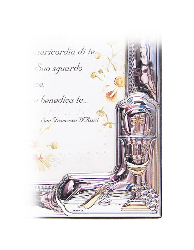 Cadre Photo Communion - en Argent - 13 x 18 cm