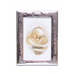 Photo Frame wedding - in silver - 9 x 13 cm