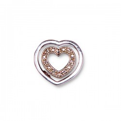 Pendentif Cœur avec Zircon 2 - Argent 925