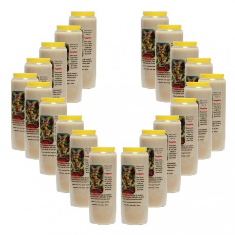 Candles Novena - White - "The Souls in Purgatory." (French)