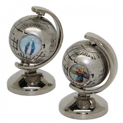 Wereldkaart Sint-Christoffel en verschillende heiligen - magnetische sticker