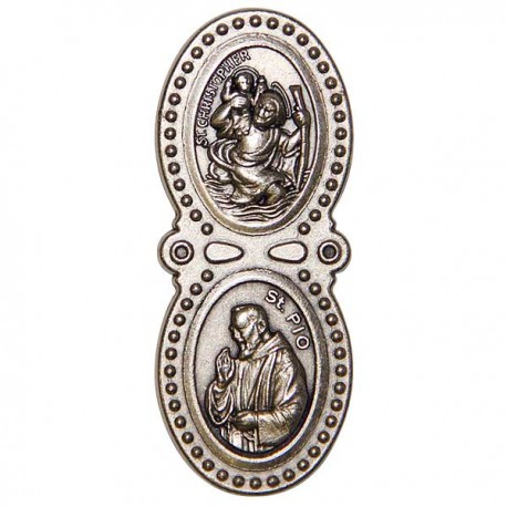 Saint Christophe et Saint Michel - magnétique frigo 