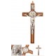 Croix de Saint Benoit en bois - 14 cm