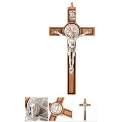 Croce San Benedetto in legno - 20 cm