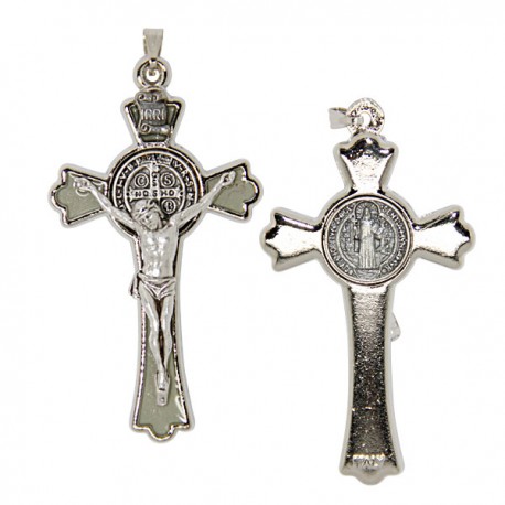 Croix de Saint Benoit dorée - fluorescente  