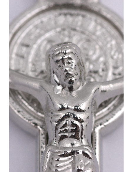 Croix de Saint Benoit - émaillée jaune tranparent