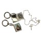Porte-clés Vierge Miraculeuse petite Boite avec Chapelet 