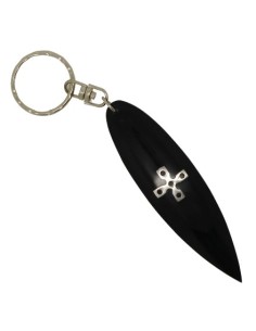Keychain Surfboard with Cross