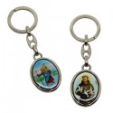 Keychains Saint Christopher and Saint Francis of Assisi