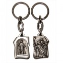 Porte-clés Saint Christophe et la Vierge Miraculeuse 