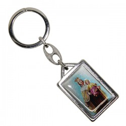 Keyring of Our Lady of Mount Carmel - Rectangular