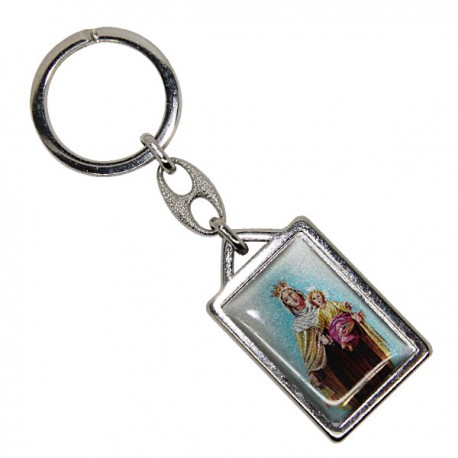 Porte-clés de Sainte Thérèse - rectangulaire 