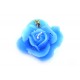 Bougie forme de Rose - Bleue - Médaille de Banneux ND