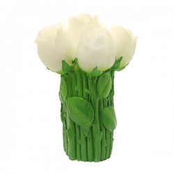 Bougie Bouquet de Roses - Couleur Blanc