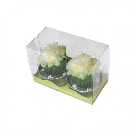 Bougie en forme de Fleurs Jonquilles  - Tea Light