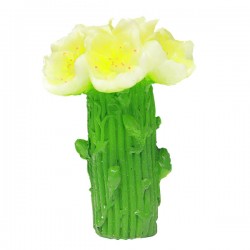 Bougie en forme de fleur - Jaune 