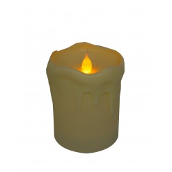 Bougies pour batteries - couleur crème