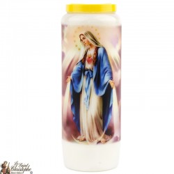 Candles Novenas to Miraculous Virgin model 1 – French Prayer