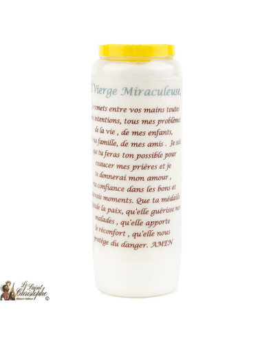 Bougie Neuvaine de Saint Michel prière Français - Modèle 1 