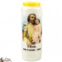 Candles Novena to Saint Joseph model 1 - french prayer