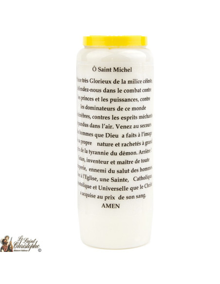 Bougies Neuvaines de Saint Michel prière Français - Modèle 1 