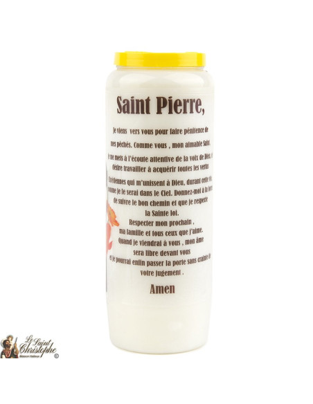 Bougie Neuvaine de Saint Michel prière Français - Modèle 1 