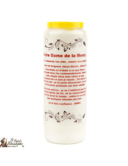 Bougies Neuvaines de Saint Michel prière Français - Modèle 1 