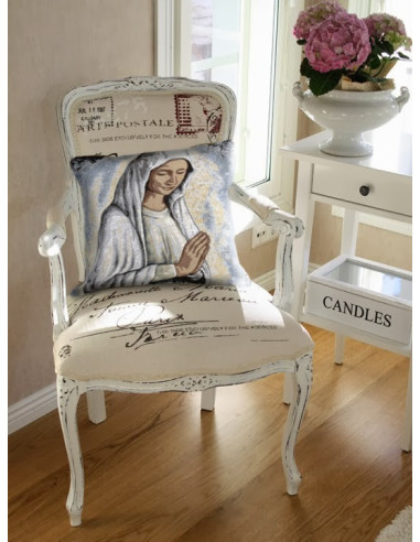Coussin avec la Vierge Marie de Banneux ND