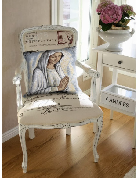 Coussin avec la Vierge Marie de Banneux ND