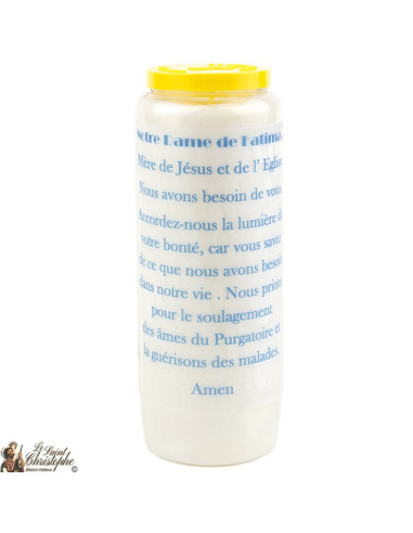 Bougie Neuvaine de Saint Michel prière Français - Modèle 1 