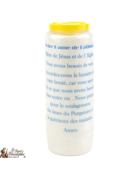 Bougie Neuvaine de Saint Michel prière Français - Modèle 1 