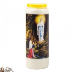 Candles Novenas to Our Lady of Lourdes model 1 - French Prayer