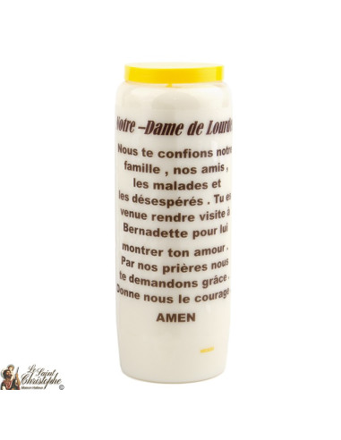 Bougies Neuvaines de Notre-Dame de Lourdes prière Français