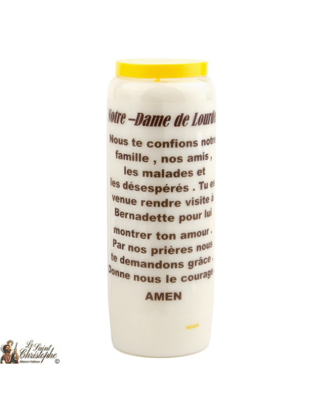 Bougies Neuvaines de Notre-Dame de Lourdes prière Français