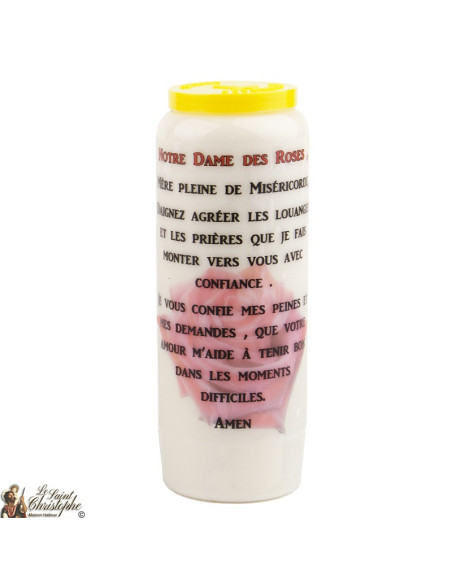 Bougie Neuvaine de Saint Michel prière Français - Modèle 1 