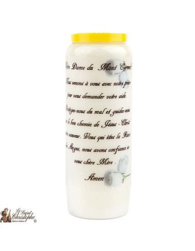 Bougie Neuvaine de Saint Michel prière Français - Modèle 1 