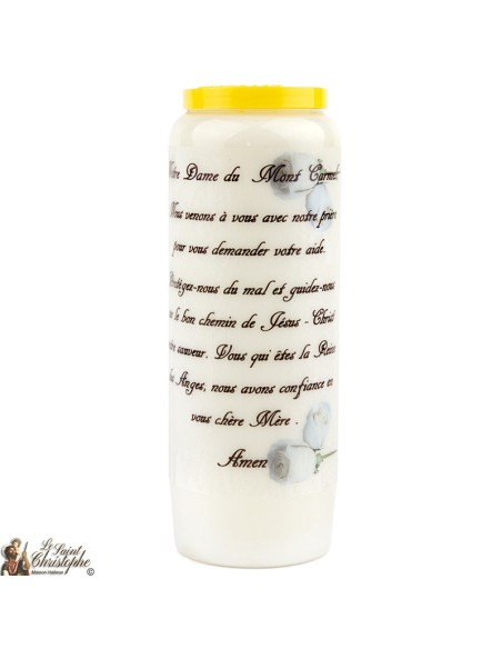 Bougie Neuvaine de Saint Michel prière Français - Modèle 1 