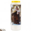 Candles Novenas to Virgin of Mount Carmel model 1	 - French Prayer