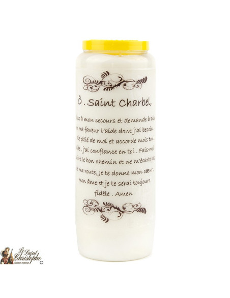 Bougie Neuvaine de Saint Michel prière Français - Modèle 1 