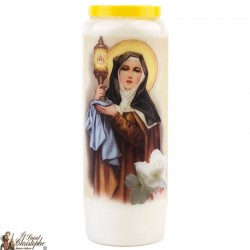 Candles Novenas to Saint clare - French Prayer