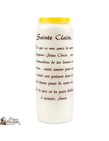 Bougie Neuvaine de Saint Michel prière Français - Modèle 1 