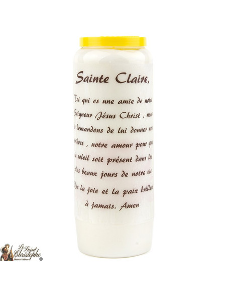 Bougie Neuvaine de Saint Michel prière Français - Modèle 1 