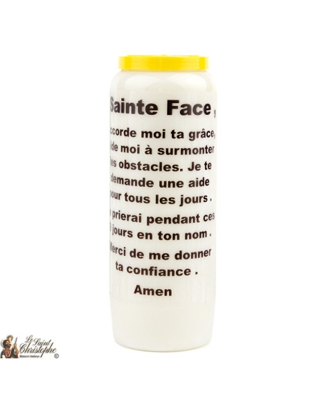 Bougie Neuvaine de Saint Michel prière Français - Modèle 1 