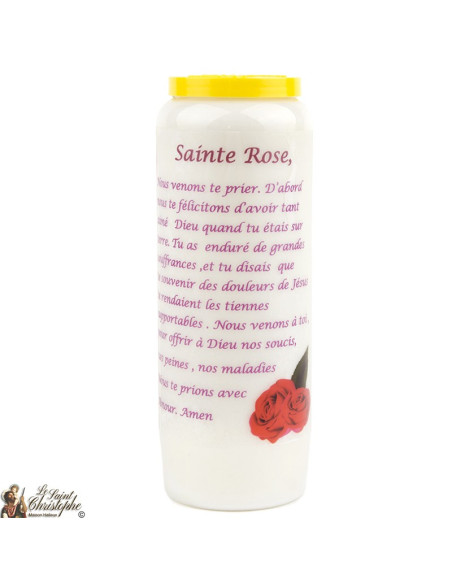 Bougie Neuvaine de Saint Michel prière Français - Modèle 1 
