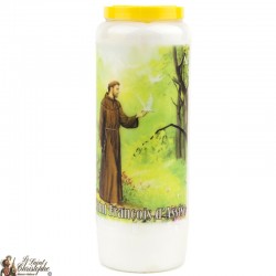 Candles Novena to Saint Francis of Assisi model 1 - french prayer